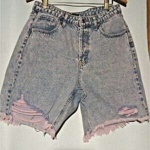 Wild Fable Shorts Women's 10 Denim Super High Rise Cut Off Distressed 30x6